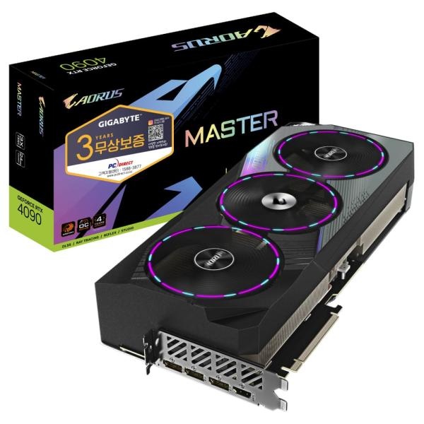 GeForce RTX 4090 AORUS Master D6X 24GB 피씨디렉트