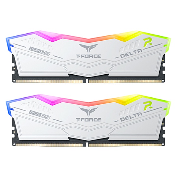 T-Force DDR5-48000 CL38 Delta RGB 화이트 서린 [32GB (16GB*2)] (6000)
