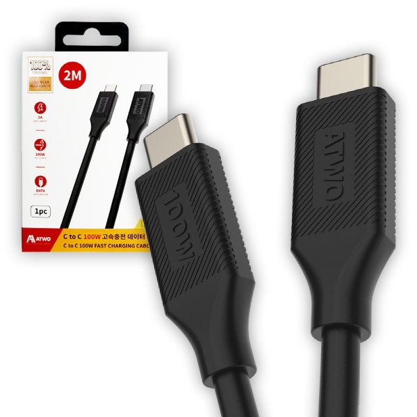 USB4.0 100W C타입 고속충전 케이블 [CM-CM] 2M [AL0203]