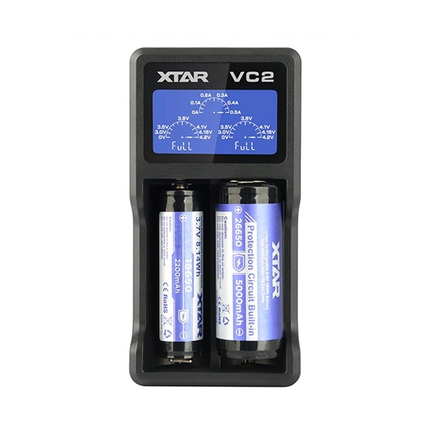 XTAR Charger 엑스타 정품 충전기 2구 만능  VC2