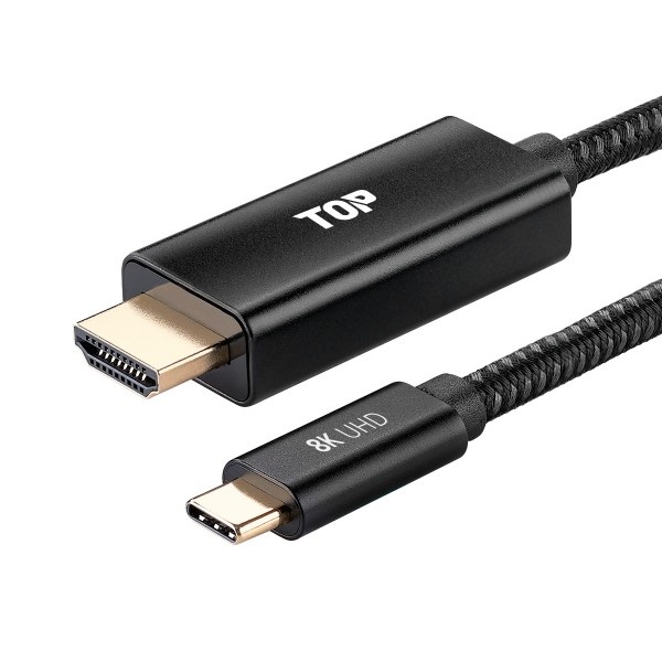 Type-C 3.1 to HDMI 2.1 미러링 케이블, 넷플릭스지원, HT-3C025 [1.8m]