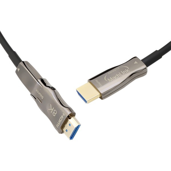 HDMI to HDMI 2.0 광케이블, 배관용 한쪽 분리형 멀티소켓, ML-VH8K50 [50m]