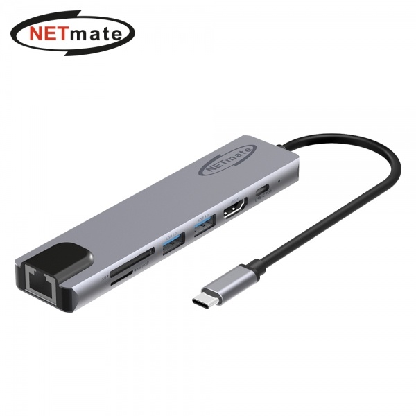 NETmate NM-TCM02 (USB허브/7포트/멀티포트) ▶ [유·무전원/C타입] ◀
