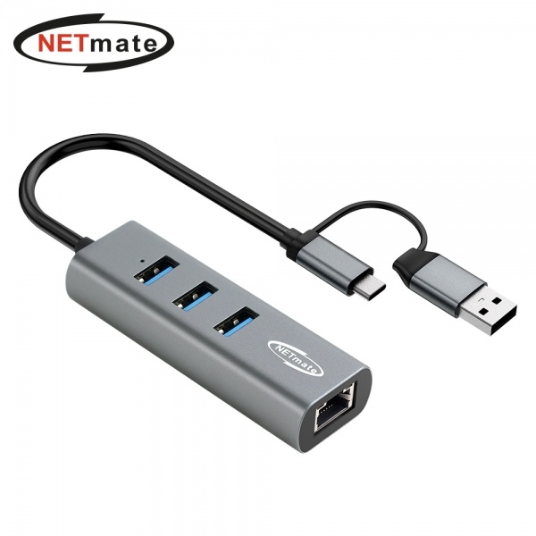 NETmate NM-UBA308 (USB허브/4포트/멀티포트) ▶ [무전원/C타입] ◀