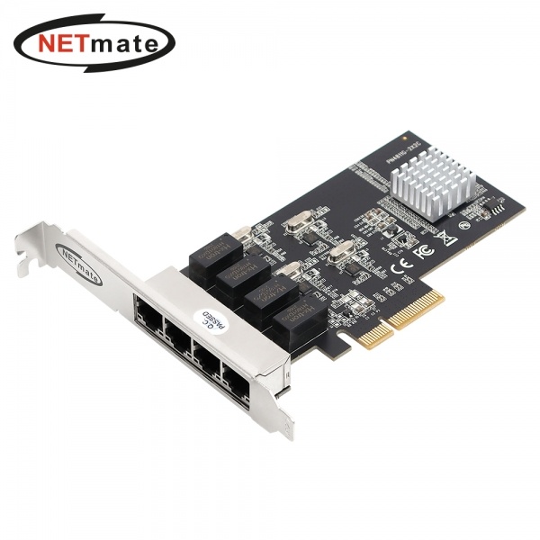 NETmate N-451(유선랜카드/PCI-E/4포트/1000Mbps)