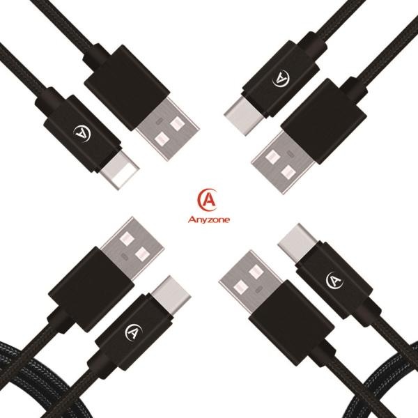 USB-A 2.0 to Type-C 고속 충전케이블, Any-12M-UTC [블랙/1.2m]