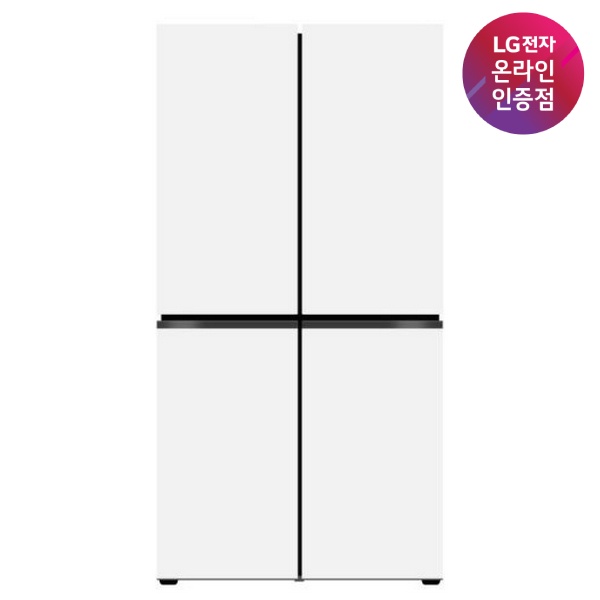 DIOS(디오스) 오브제컬렉션 4도어 냉장고 610L 베이직 메탈 빌트인용 [화이트/화이트/M623MWW042S]