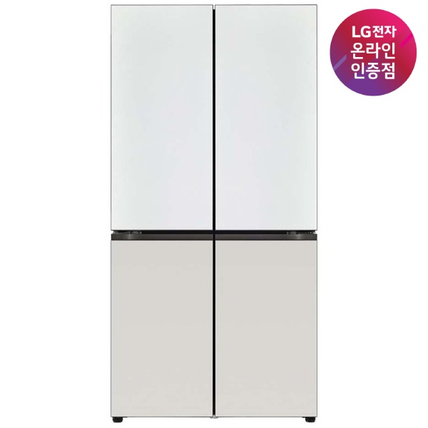 DIOS(디오스) 오브제컬렉션 4도어 냉장고 610L 베이직 메탈 빌트인용 [화이트/그레이/M623MWG042S]