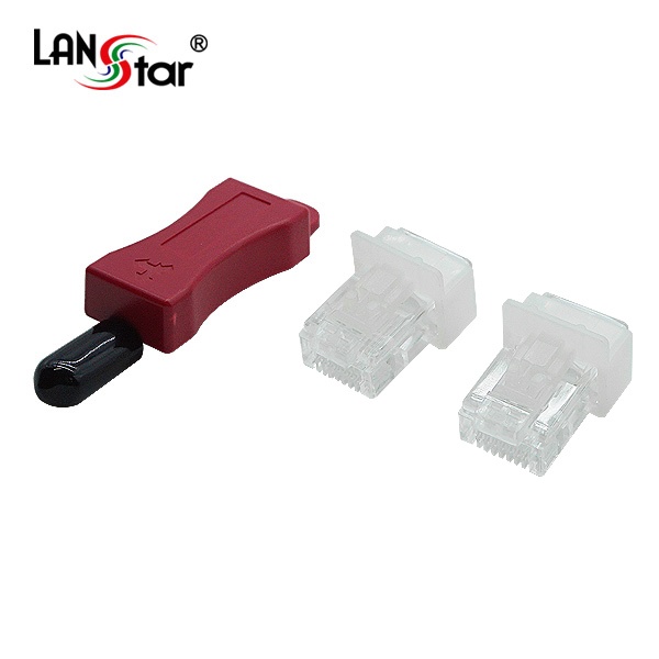 포트 잠금장치, LAN 포트 LOCK 먼지마개 LS-LKSR-WT [화이트/제거키1개+커넥터 10개]