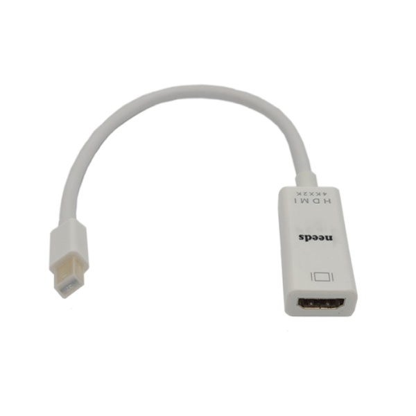 Mini DisplayPort 1.1 to HDMI 1.4 컨버터, 오디오지원, NDG-mDPHD19 [화이트/0.2m]