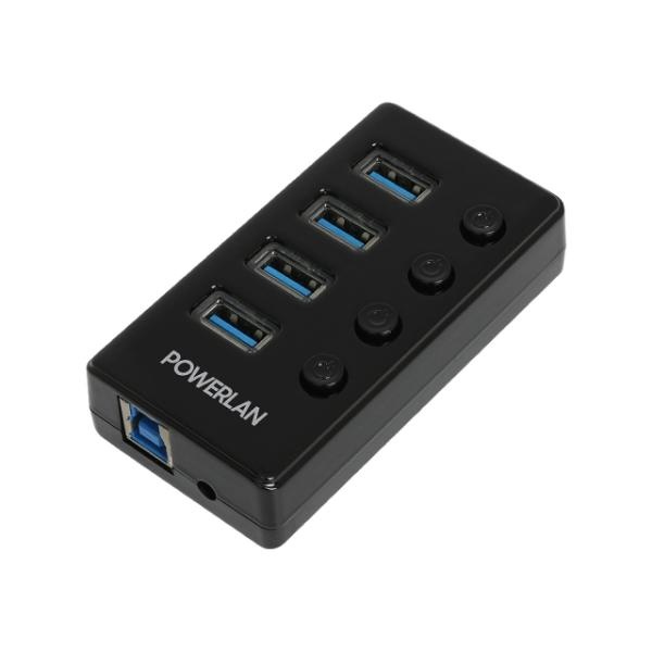 POWERLAN PL-UH304 (USB허브/4포트) ▶ [무전원/USB3.0] ◀
