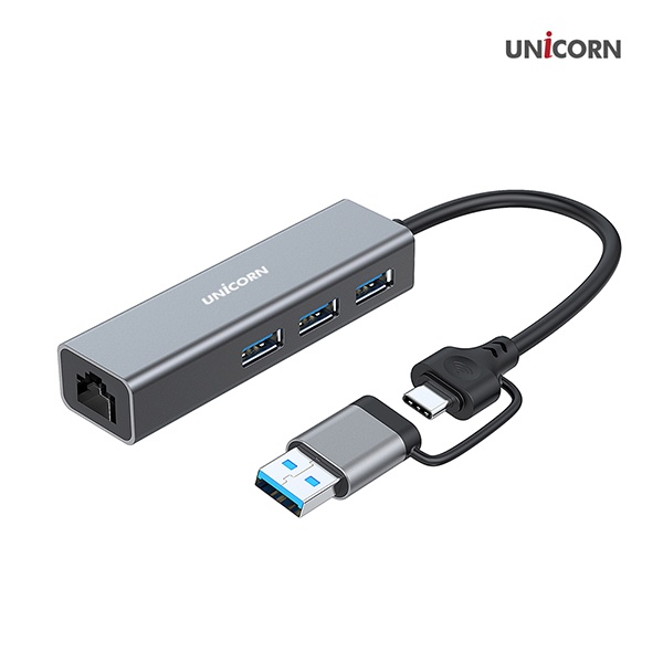유니콘 CLAN-1000HC (USB허브/멀티허브/4포트) ▶ [무전원/C타입] ◀