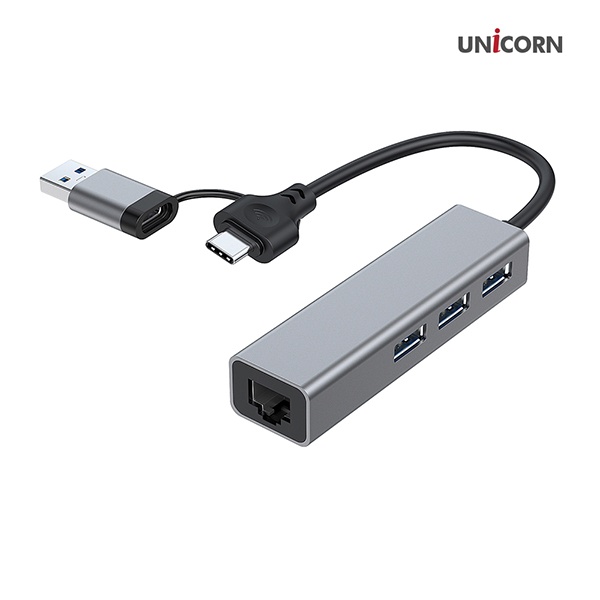 유니콘 CLAN-200HC (USB허브/멀티허브/4포트) ▶ [무전원/C타입] ◀