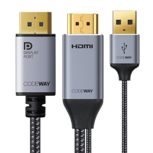 HDMI 2.0 to DisplayPort 1.2 변환 케이블, SVP2014-1.5M [1.5m]