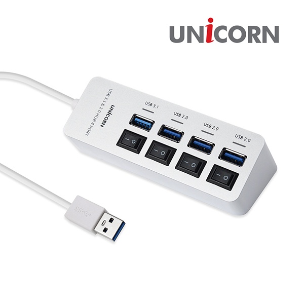 유니콘 RH-310AC (USB허브/4포트) ▶ [무전원/USB3.1] ◀