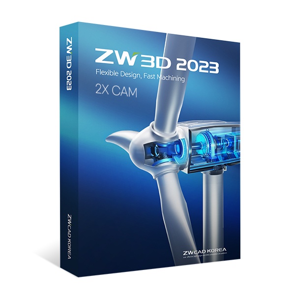 ZW3D 2023 2X Machining 지더블유쓰리디 [기업용/라이선스/영구사용]