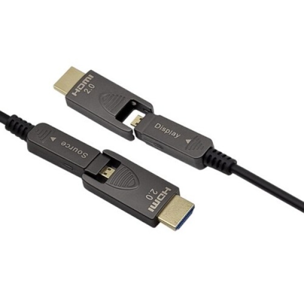 HDMI to HDMI 2.0 케이블, 배관용 양쪽 분리형 멀티소켓, LS-H20AOC20 [20m]