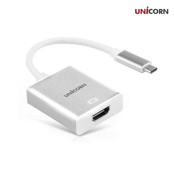 유니콘 USB Type-C to HDMI 컨버터, JV-400HD [실버]