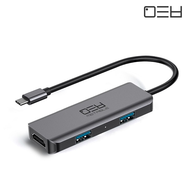 메타블 MH21C HDMI (USB허브/3포트/멀티포트) ▶ [무전원/C타입] ◀