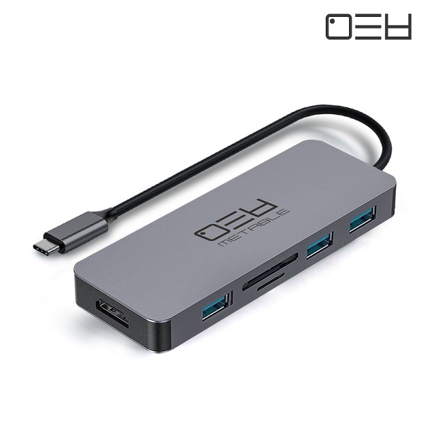 메타블 MH43C HDMI (USB허브/7포트/멀티포트) ▶ [무전원/C타입] ◀