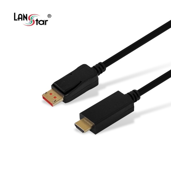DisplayPort 1.4 to HDMI 2.0 변환케이블, 락킹 커넥터, LS-DP192-60H-1M [1m]