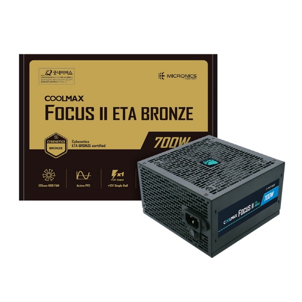 COOLMAX FOCUS II 700W ETA BRONZE PCIE5 (ATX/700W)
