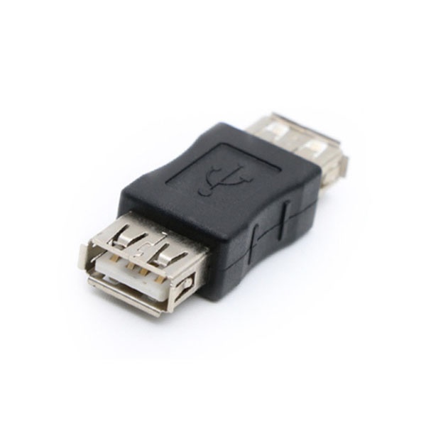 [AF-AF] USB-A 2.0 to USB-A 2.0 F/F 연장젠더, T-USBG-AFAF [블랙]