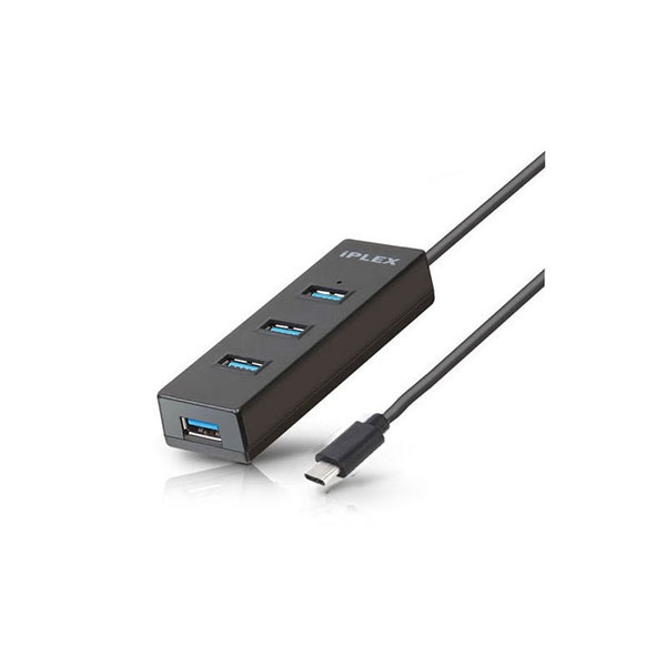 IPLEX KP-4PHU3C (USB허브/4포트) [블랙] ▶ [무전원/C타입] ◀