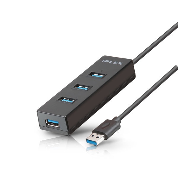 IPLEX KP-4PHU3 (USB허브/4포트) [블랙] ▶ [무전원/USB3.0] ◀