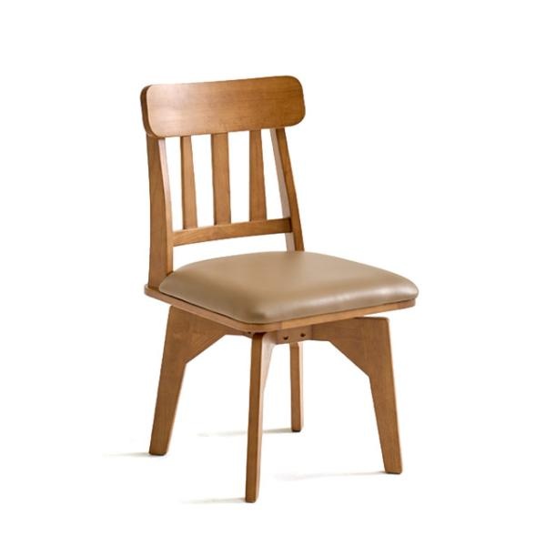 A7521 고무나무 회전 식탁 의자