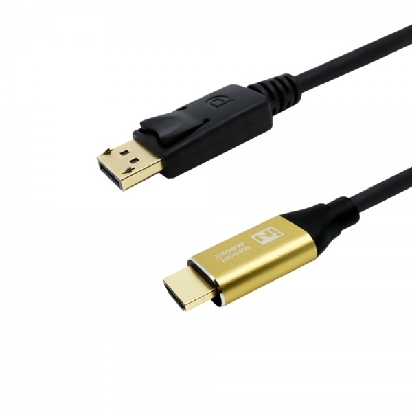 DisplayPort 1.2 to HDMI 2.0 변환케이블, 락킹 커넥터, IN-UHDDPH01 / INC287 [1m]