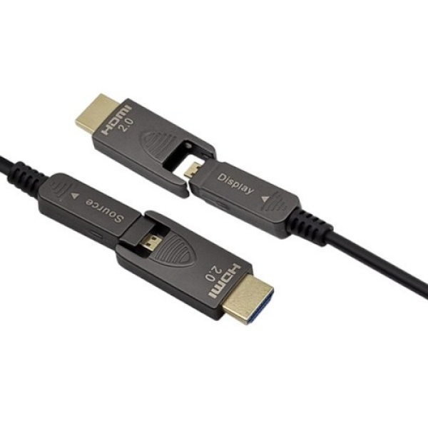HDMI to HDMI 2.0 케이블, 배관용 양쪽 분리형 멀티소켓, LS-H20AOC15 [15m]