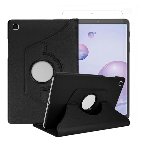 갤럭시탭S8 플러스 X800 회전 거치 케이스+강화유리 필름 1매