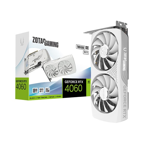 GAMING GeForce RTX 4060 TWIN Edge OC D6 8GB White
