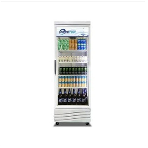 국산 프리탑 FT-570R 대형 음료수 냉장고 주류 술 쇼케이스 530L 꽃 소주 업소용