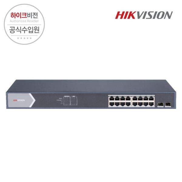 DS-3E1518P-SI [스위칭허브/16포트/1000Mbps/PoE+]