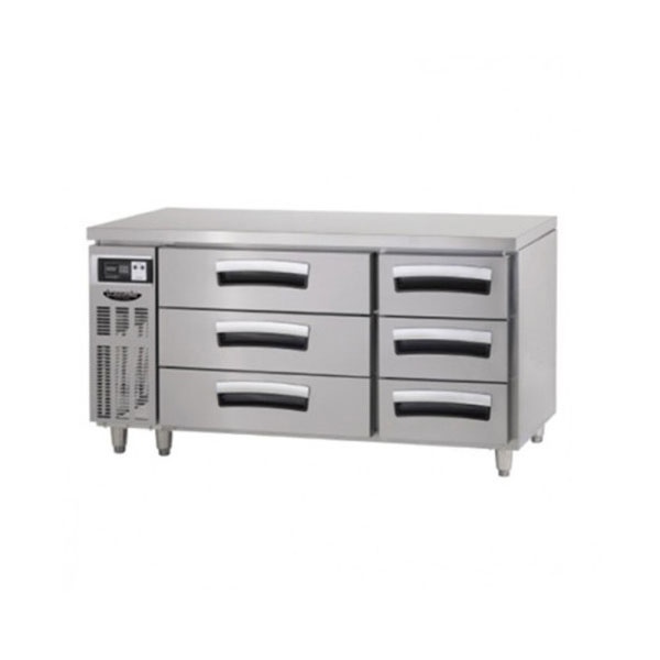 간냉식 높은 서랍형 테이블 냉장고 1500 / LUCD-1564RG