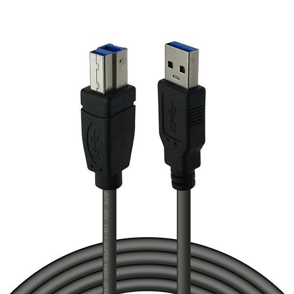 [AM-BM] USB-A 3.0 to USB-B 3.0 변환케이블, 보급형, DWUB04 [블랙/1.5m]