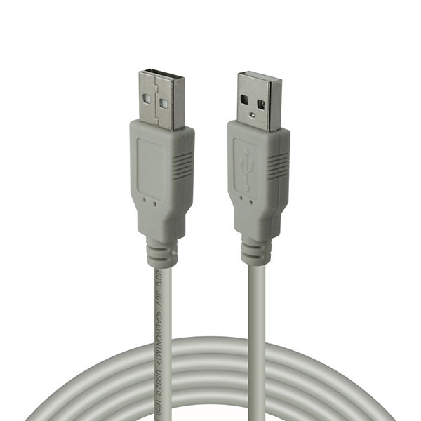 [AM-AM] USB-A 2.0 to USB-A 2.0 케이블, 보급형, DWUA03 [그레이/5m]