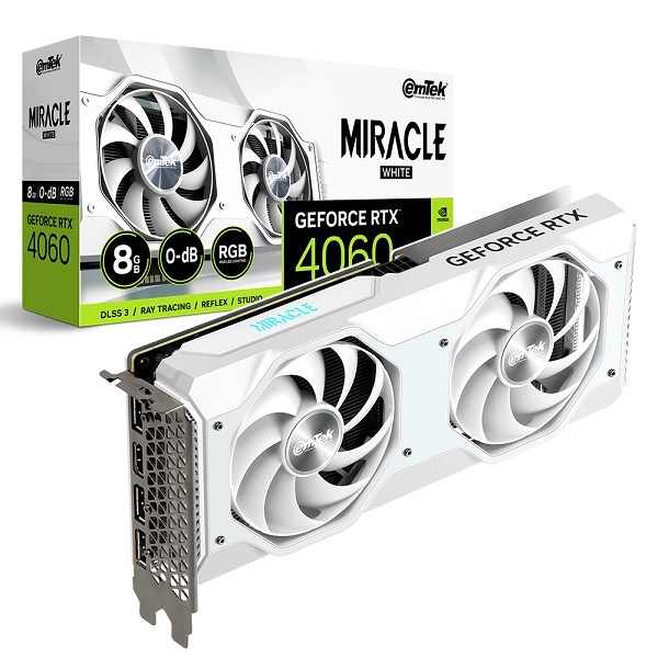 GeForce RTX 4060 MIRACLE WHITE D6 8GB
