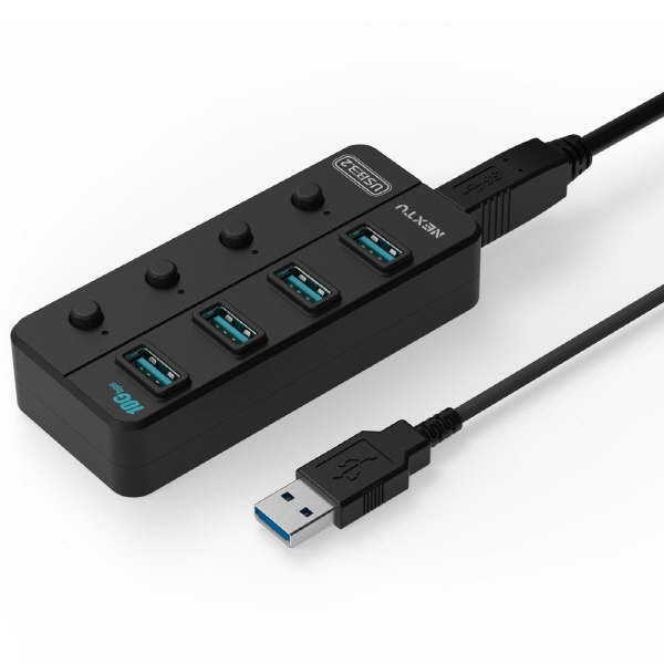 이지넷 NEXT-813U3NP-10G (USB허브/4포트) ▶ [유·무전원/USB3.2] ◀