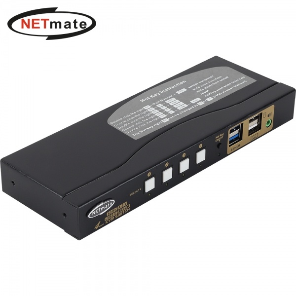 NETmate NM-HK4604 [HDMI KVM스위치/4:1/USB/케이블 포함]