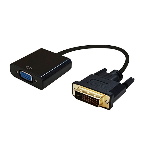 DVI-D 듀얼 to RGB(VGA) 컨버터, 오디오 미지원, DWCO02 [블랙]