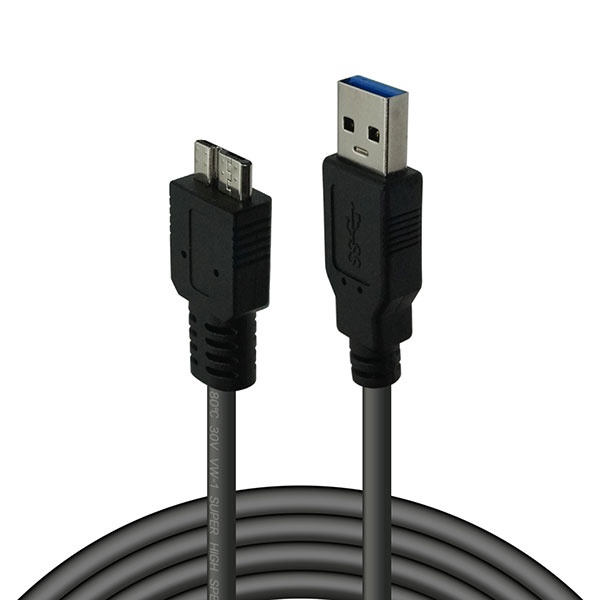 USB-A 3.0 to Micro B 3.0 변환케이블, 보급형, DWUM10 [블랙/0.5m]
