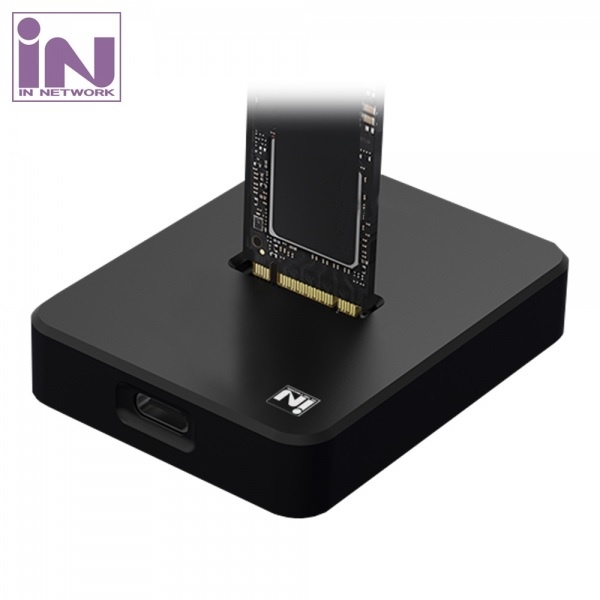 SSD 도킹스테이션, IN-DK1P[INV154] (1베이) [M.2 SATA&NVMe/USB3.1 Gen2]
