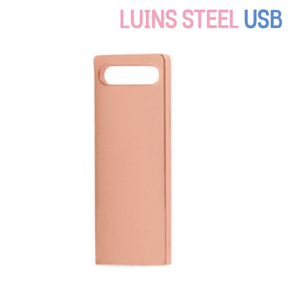 루인스 스틸 USB메모리 핑크 128GB