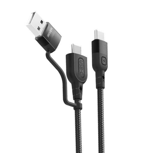 Type-C 3.1+USB-A 2.0 to Type-C 3.1 60W 고속 충전케이블, IHC-HW05-10M [1m]