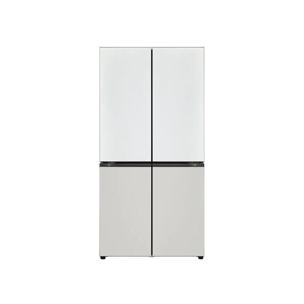 DIOS(디오스) 양문형냉장고 오브제컬렉션  4도어 875L 네이처 [화이트/그레이/M874MWG152S]