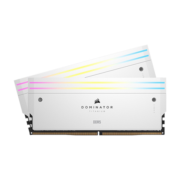 DDR5 PC5-48000 CL30 Dominator Titanium WHITE [64GB (32GB*2)] 방열판 (6000)