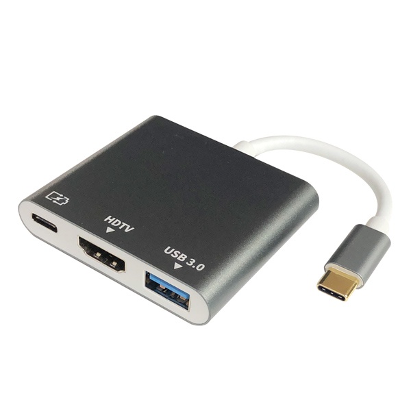 Type-C 3.1 to HDMI/USB-A/PD 미러링 멀티 허브 컨버터 [UC-CO10]